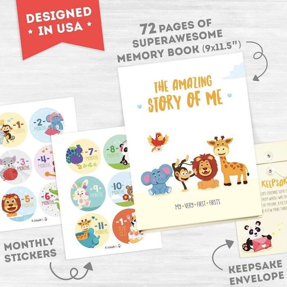 Amazing Story Of Me Baby Memory Book. Keepsake Journal Scrapbook Photo Album New - Picture 3 of 9